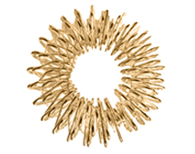 acupressure ring-gold